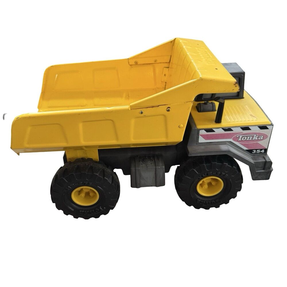 2012 Tonka 354 Large Yellow Dump Truck Metal Pressed Steel Hasbro Toy